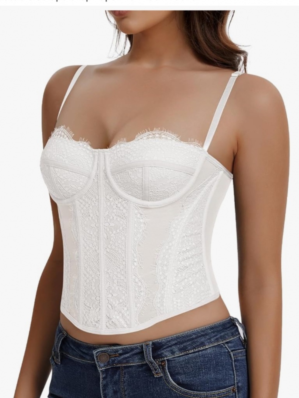 White Corset Top